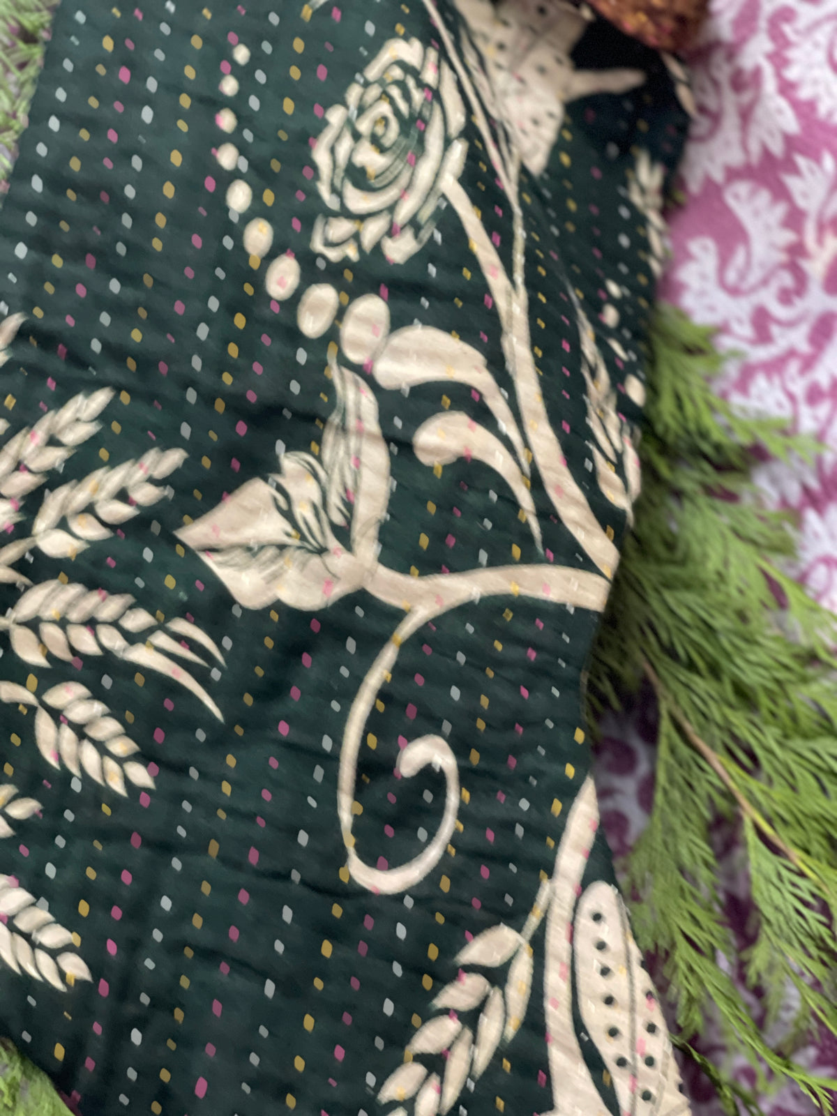 Chaussettes de Noël, Vintage Kantha Grande