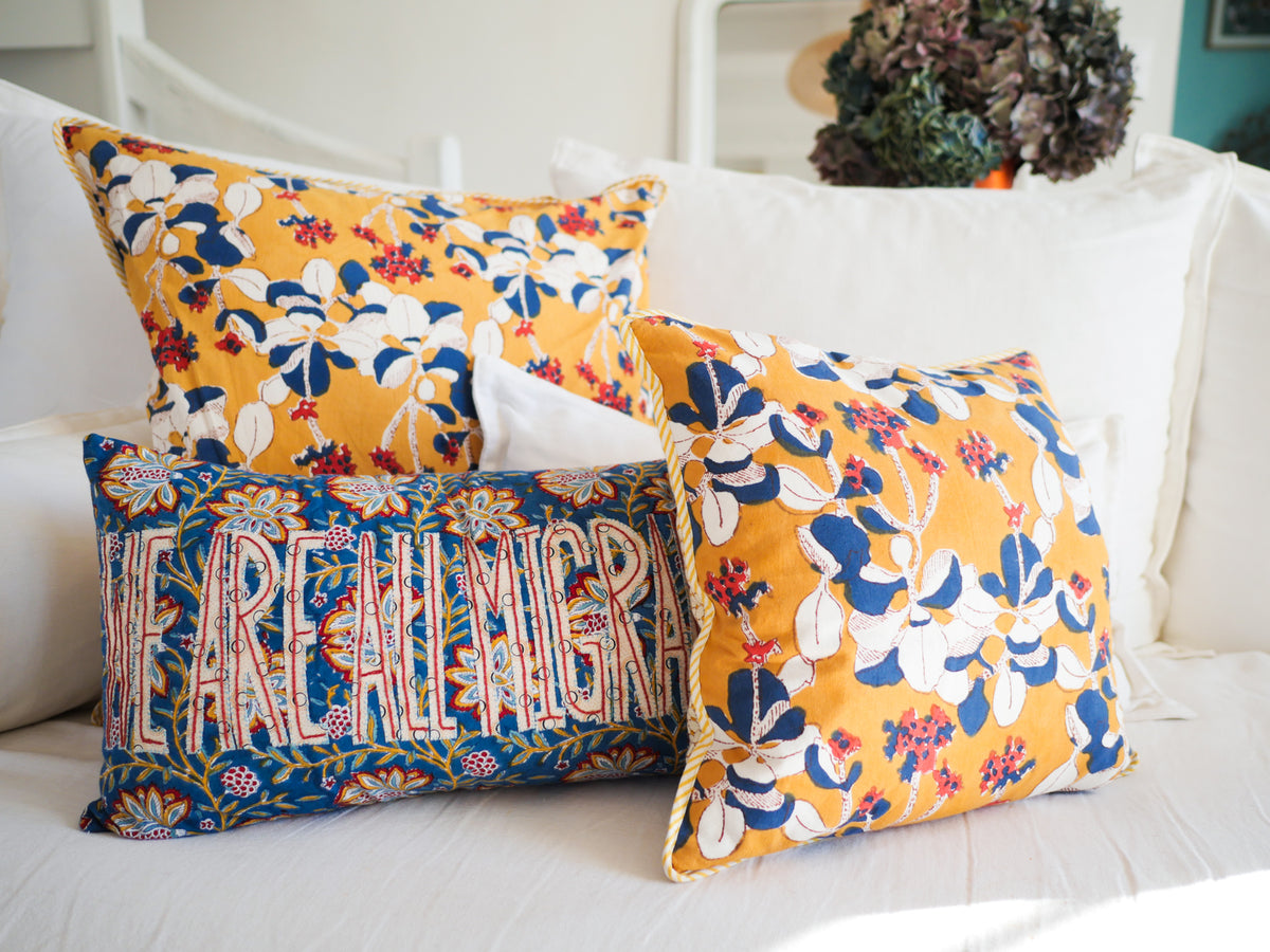 Coussin block print Jamini  Image principale du produit