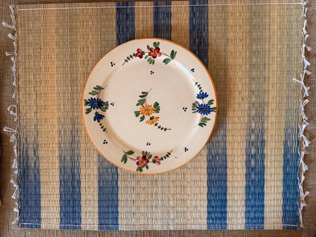 Handwoven place mat, Blue Horizon River Main image