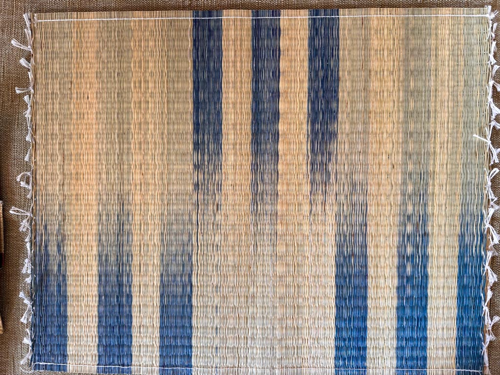 Handwoven place mat, Blue Horizon River Secondary image