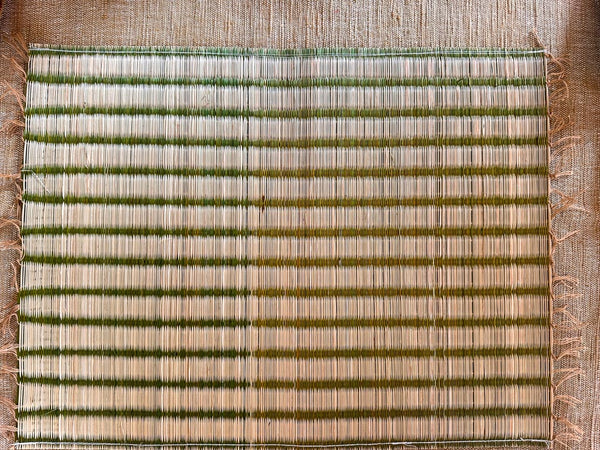 Handwoven place mat, Samaki Khaki