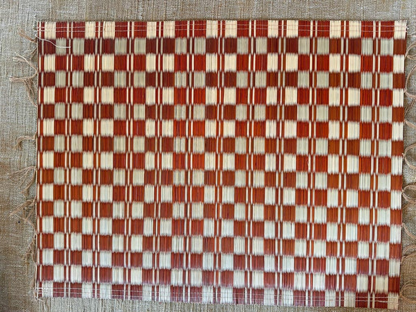Handwoven place mat, Samaki Earth