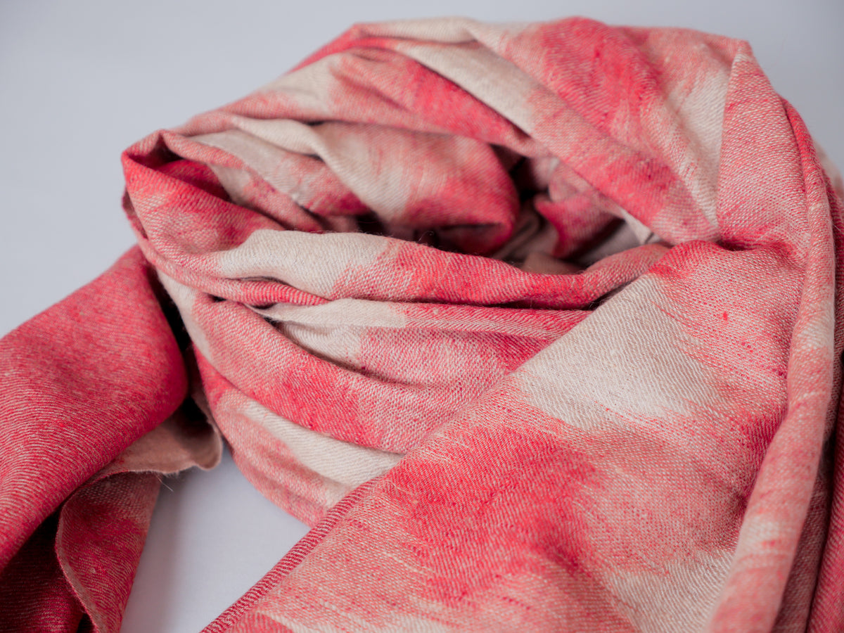 Echarpe tissé main en pashmina cachemire Image principale du produit