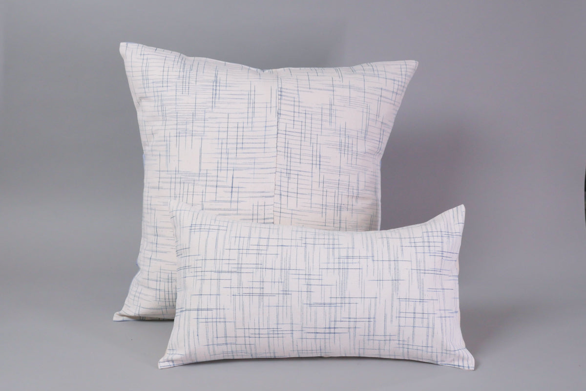 Coussin tissé main, "Graphic Paris"  Grande Blanc Image secondaire du produit