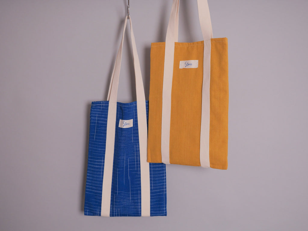 Cabas 100 % coton faso dan fani, fabriquée en France.