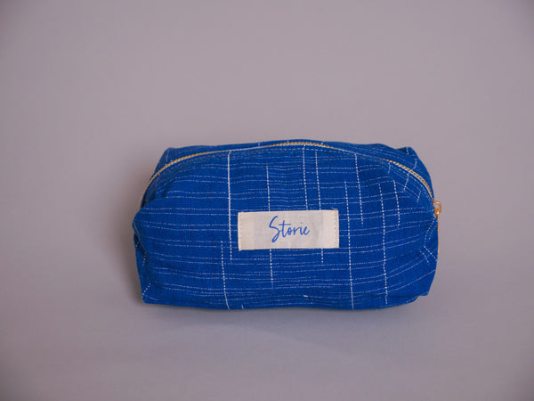 Trousse en coton “Faso Dan Fani”. Tissée au Burkina Faso, confectionnée en France 