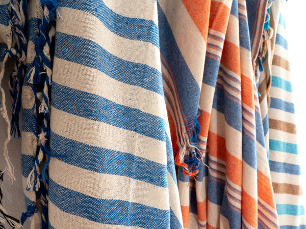 Drap en coton tissé main