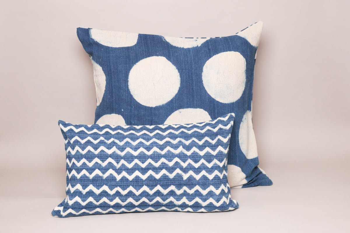 Coussin Tissé Main Indigo Image principale du produit
