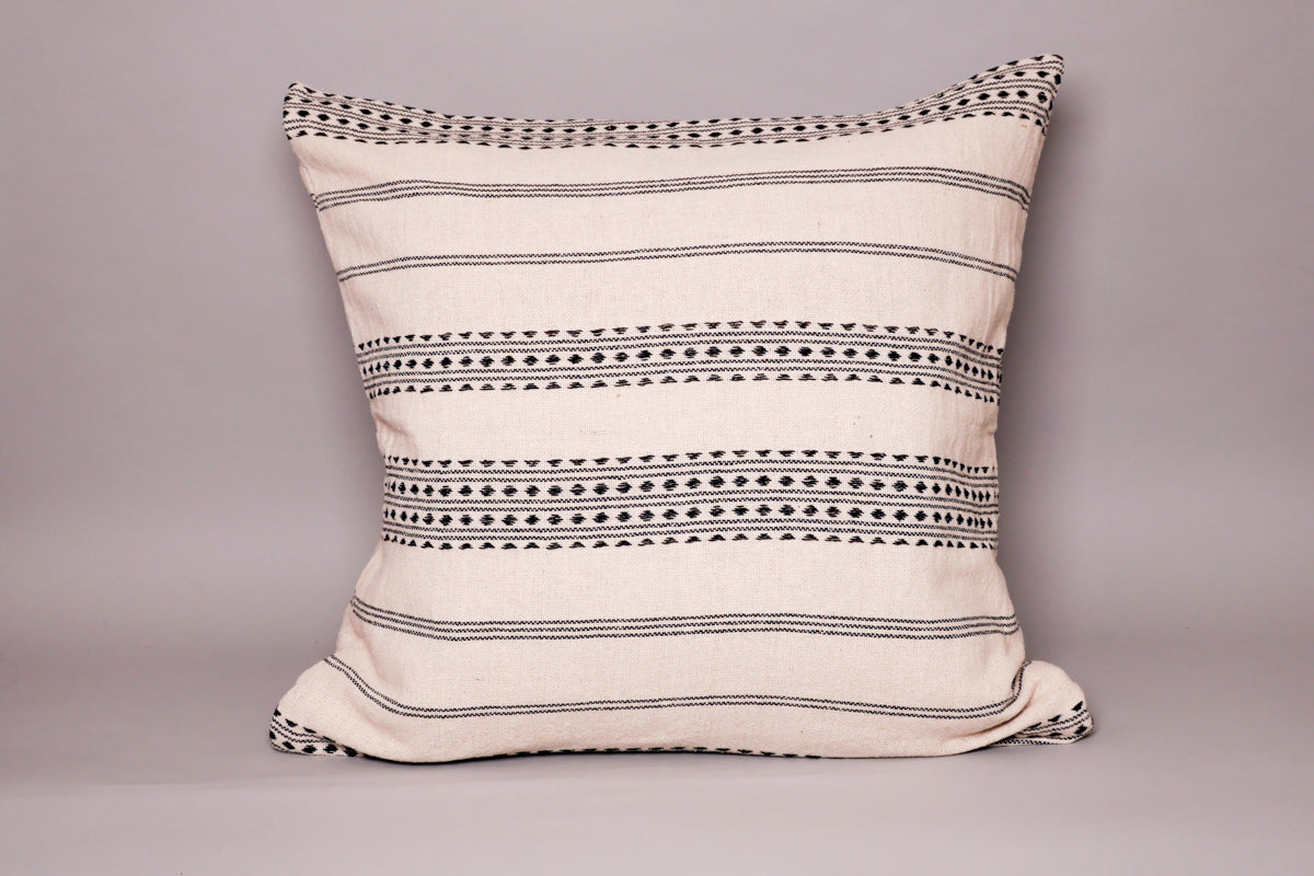 Housse de Coussin Coton Black Diamond, Tissées Main Image secondaire du produit