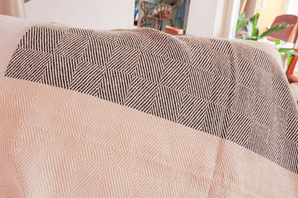 Geo plaid tisse main