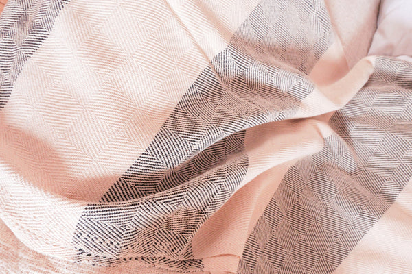 Geo plaid tisse main