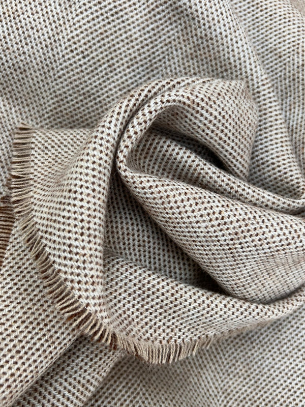 Plaid en laine d'agneau merino, “butterscotch"