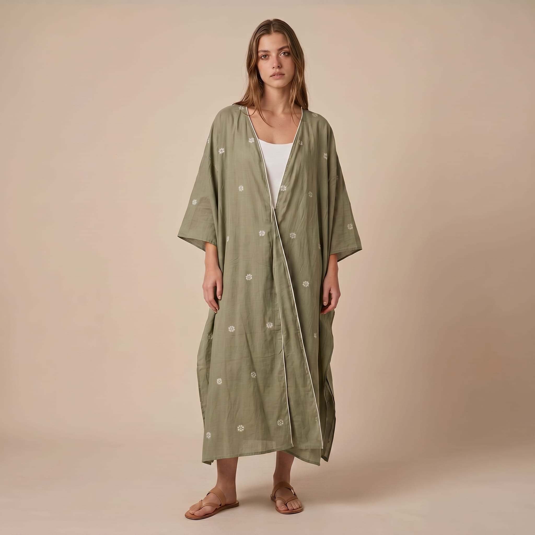 Robe en coton tissée main.