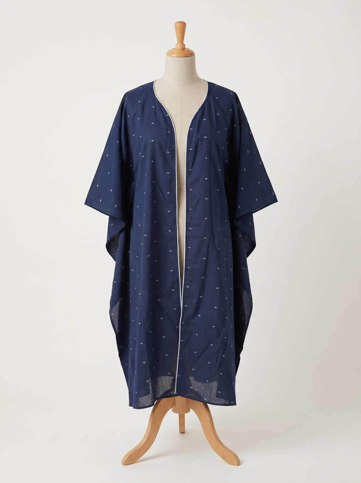 Robe en coton jamdani tissé main