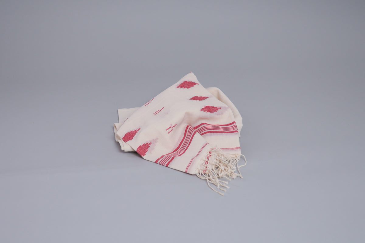 Echarpe ou Chale, Coton Doux et Fin, Tissé Main