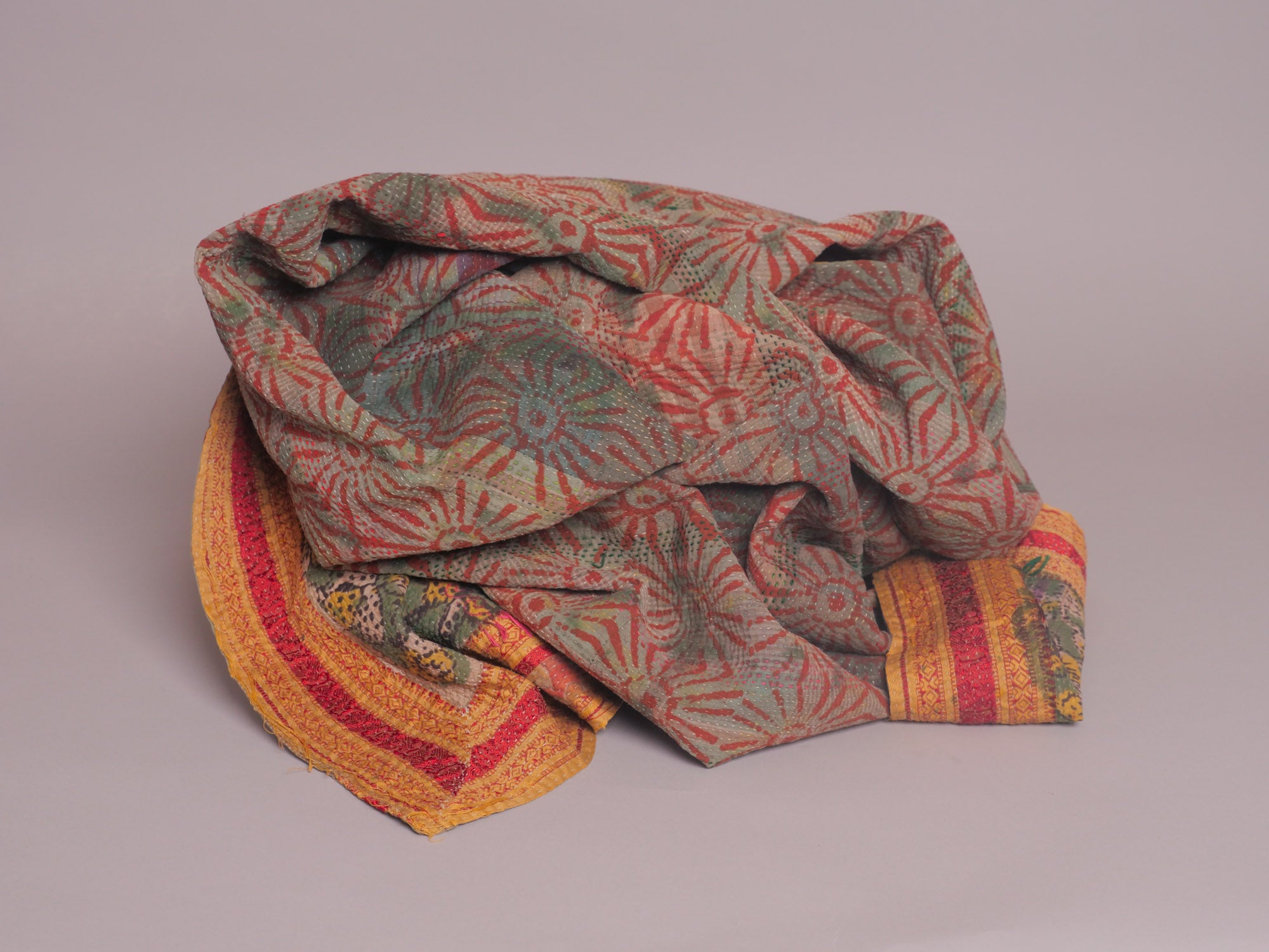 Vintage kantha brodé main