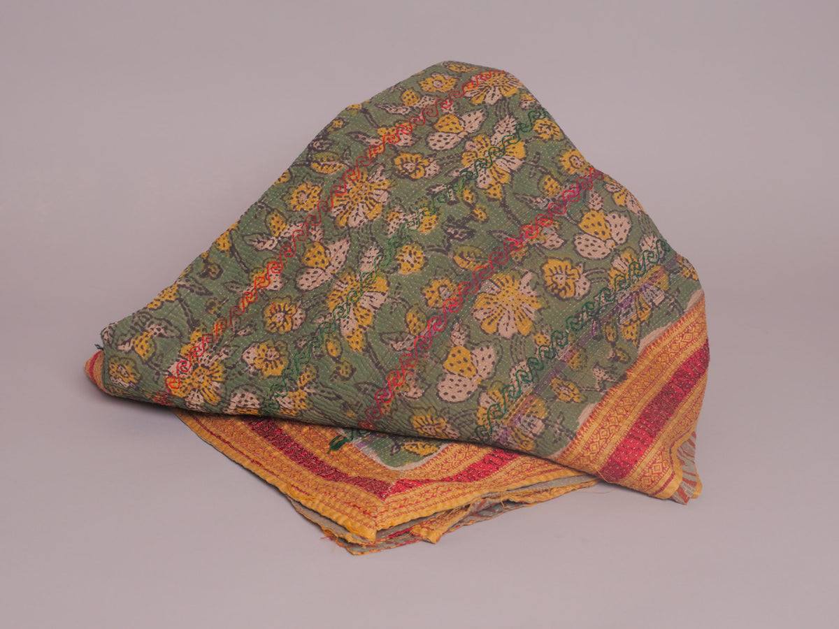 Vintage kantha brodé main