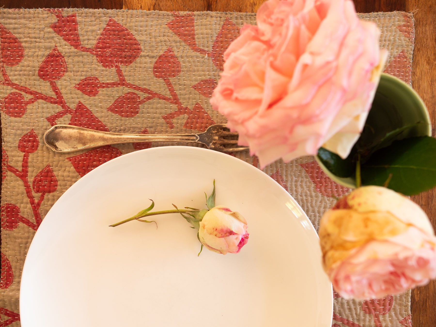 Set de tables réversibles en coton vintage