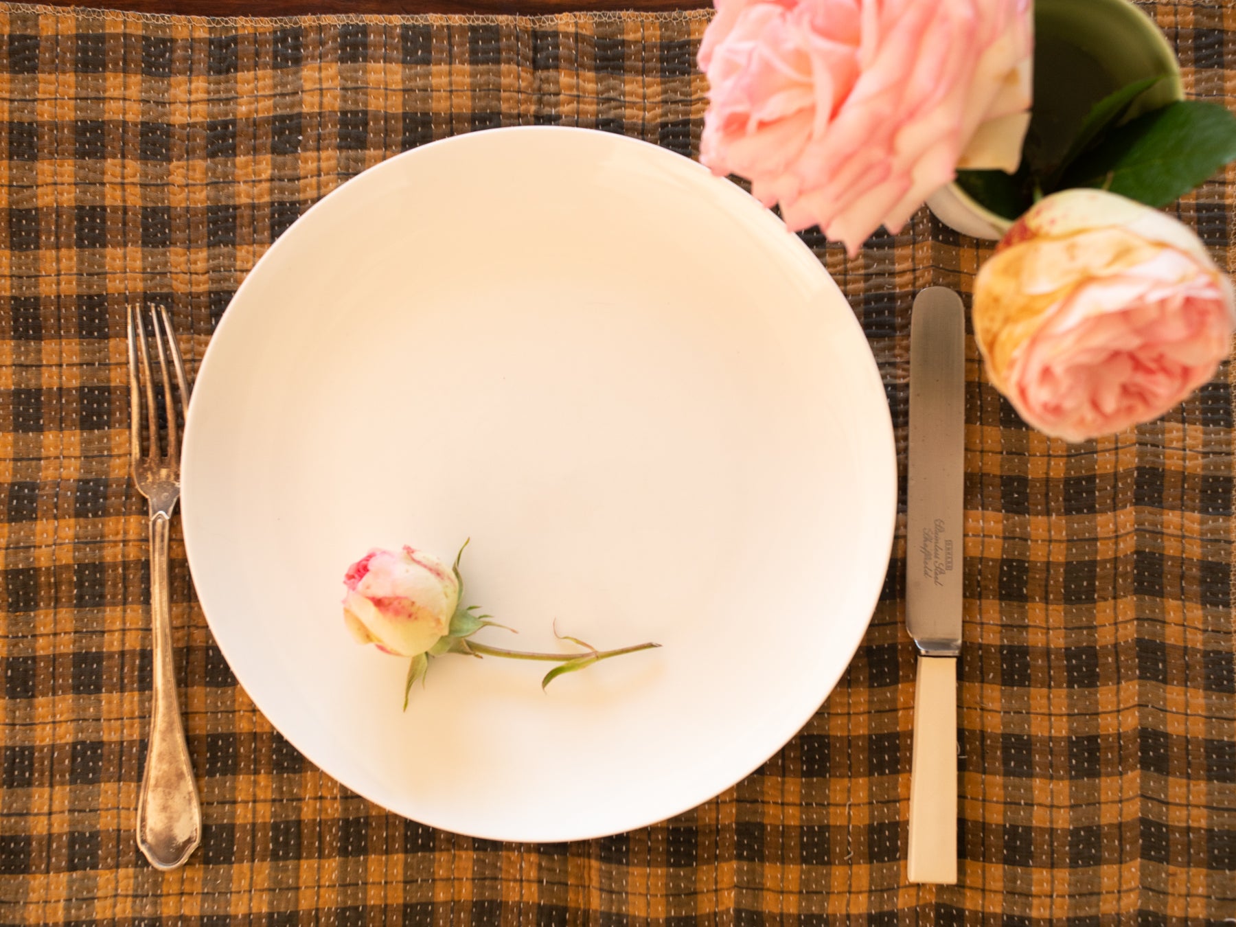 Set de tables réversibles en coton vintage