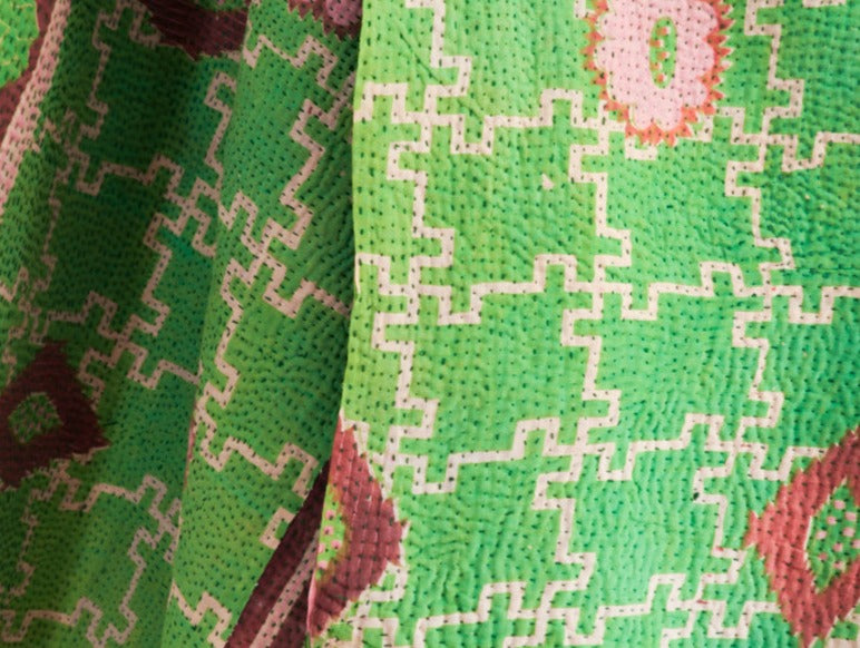 Vintage Kantha Labyrinthe