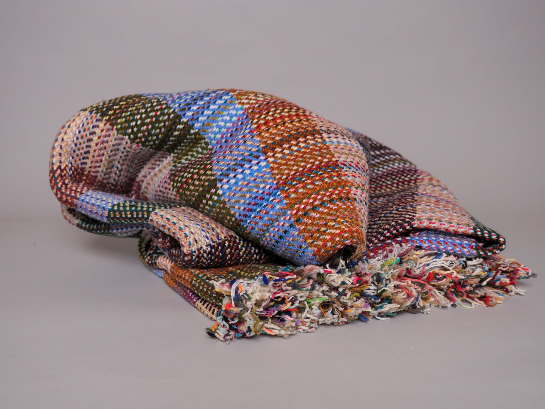 Plaid khadi en laine recyclé