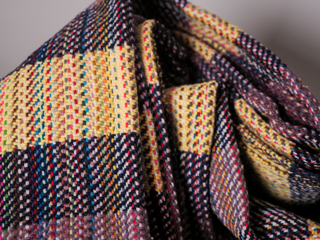 Plaid khadi en laine recyclé