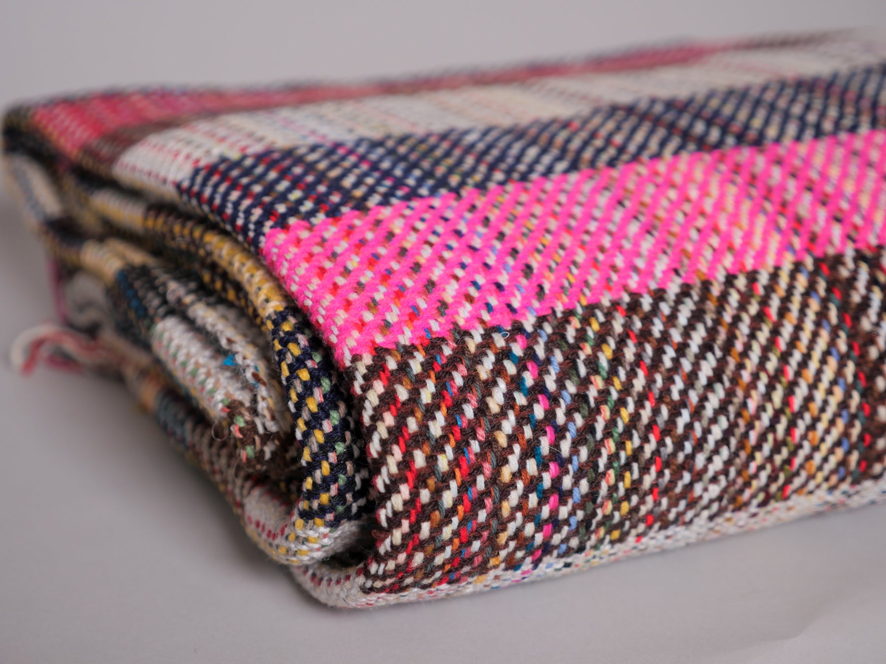 Plaid khadi en laine recyclé