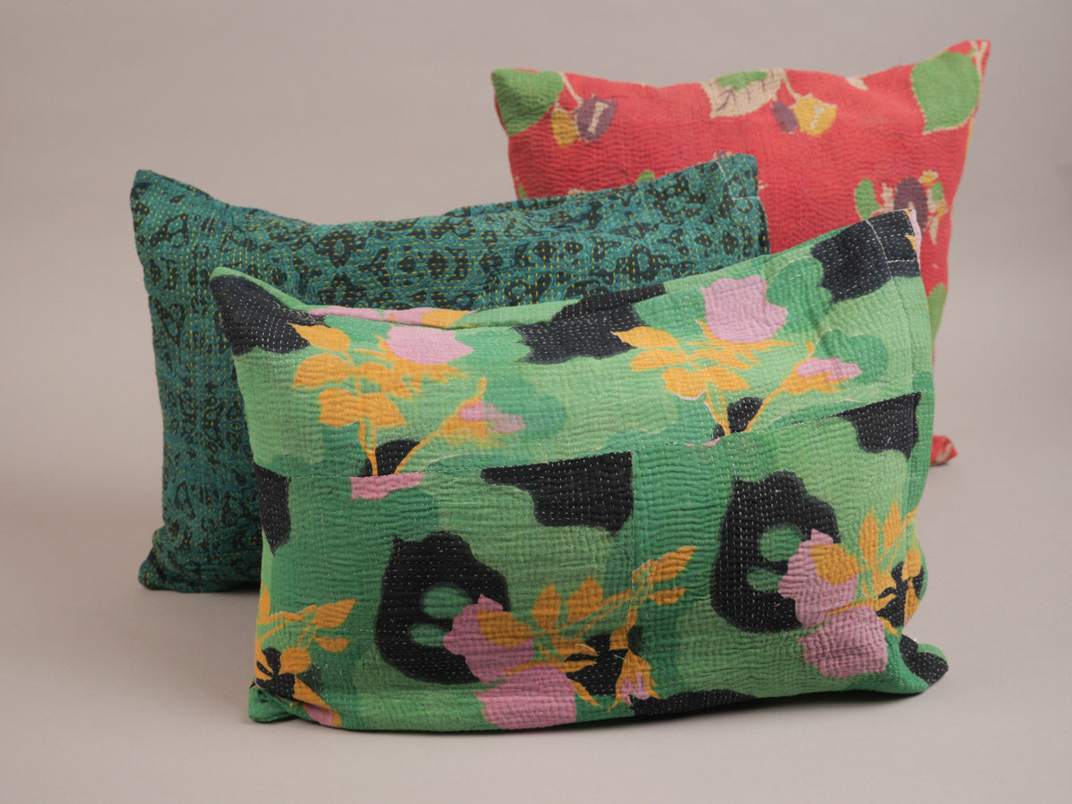 Kantha hausse de coussin