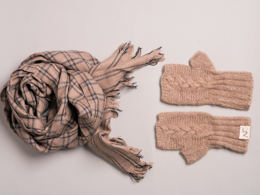 100% Pashmina gants 
