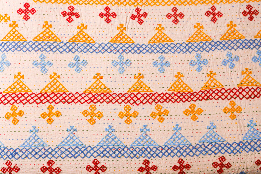 BonBon couverture rabari, brodé main