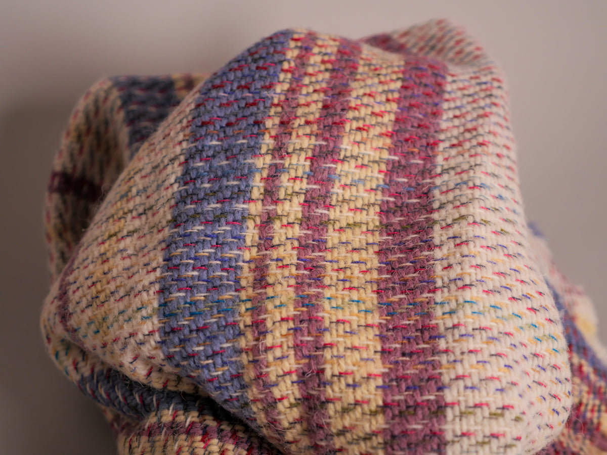 Plaid "Tweed" en laine recyclé, No.5