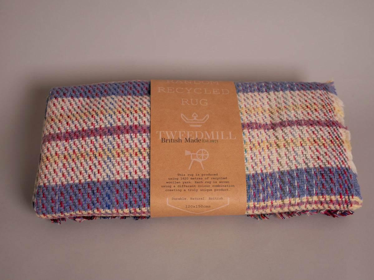 Plaid "Tweed" en laine recyclé, No.5