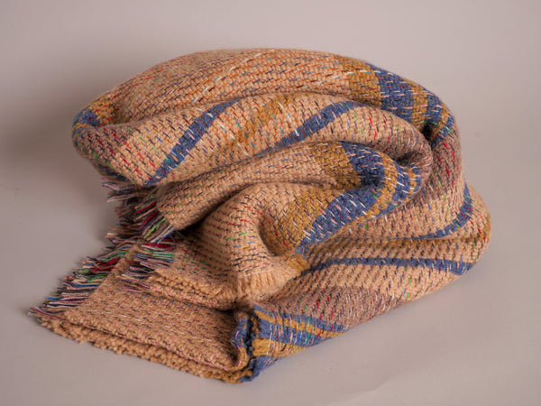 Plaid "Tweed" en laine recyclé, No.1