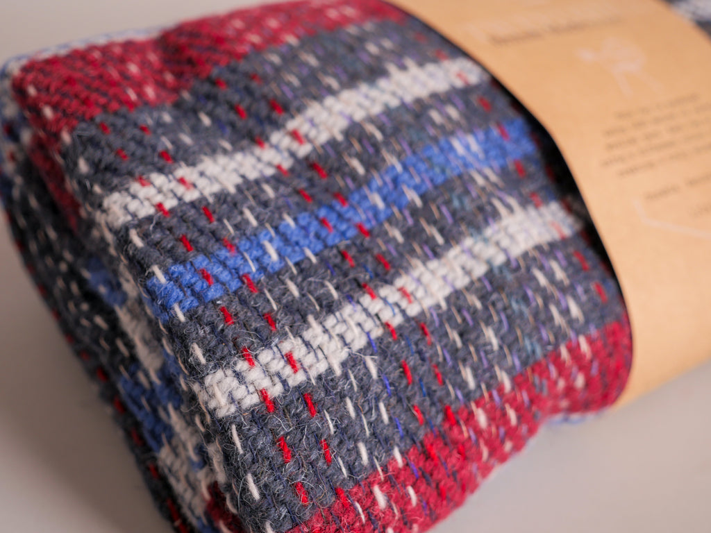 Plaid "Tweed" en laine recyclé, No.3
