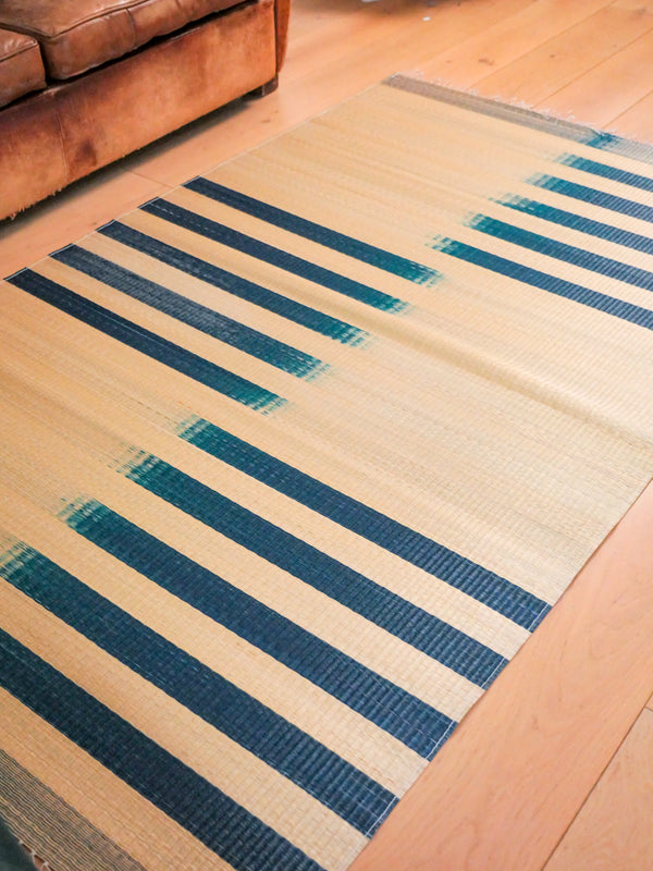 Natte Riviere, Tapis tissé à la main en jonc de rivière