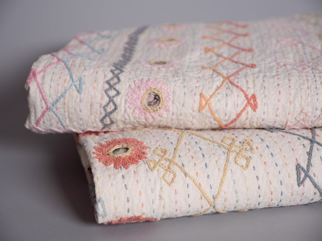 Jaipur couverture brodé main, petite