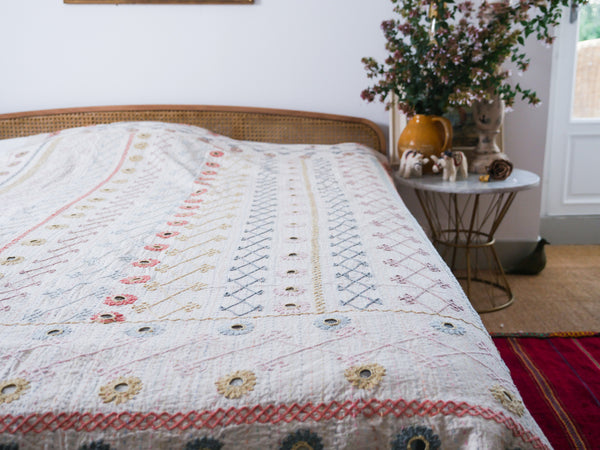 Jaipur couverture brodé main, petite