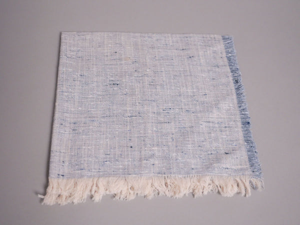 Set de 4 serviettes en pur coton tissées à la main artisanalement