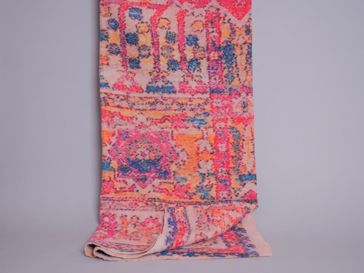 Kantha brodé main imprimé 