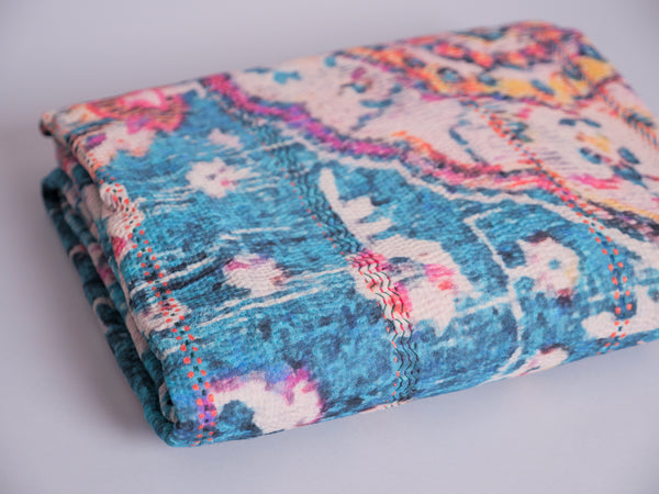 Kantha Vintage imprimé tapis.