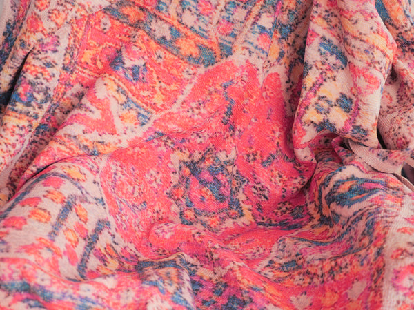 Kantha brodé main imprimé.