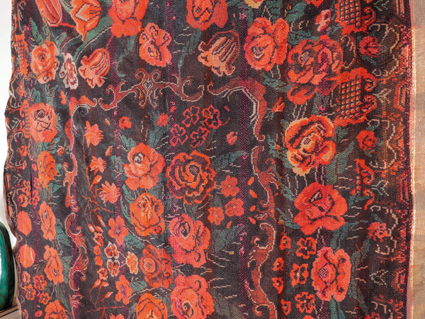 Kantha brodé main imprimé.
