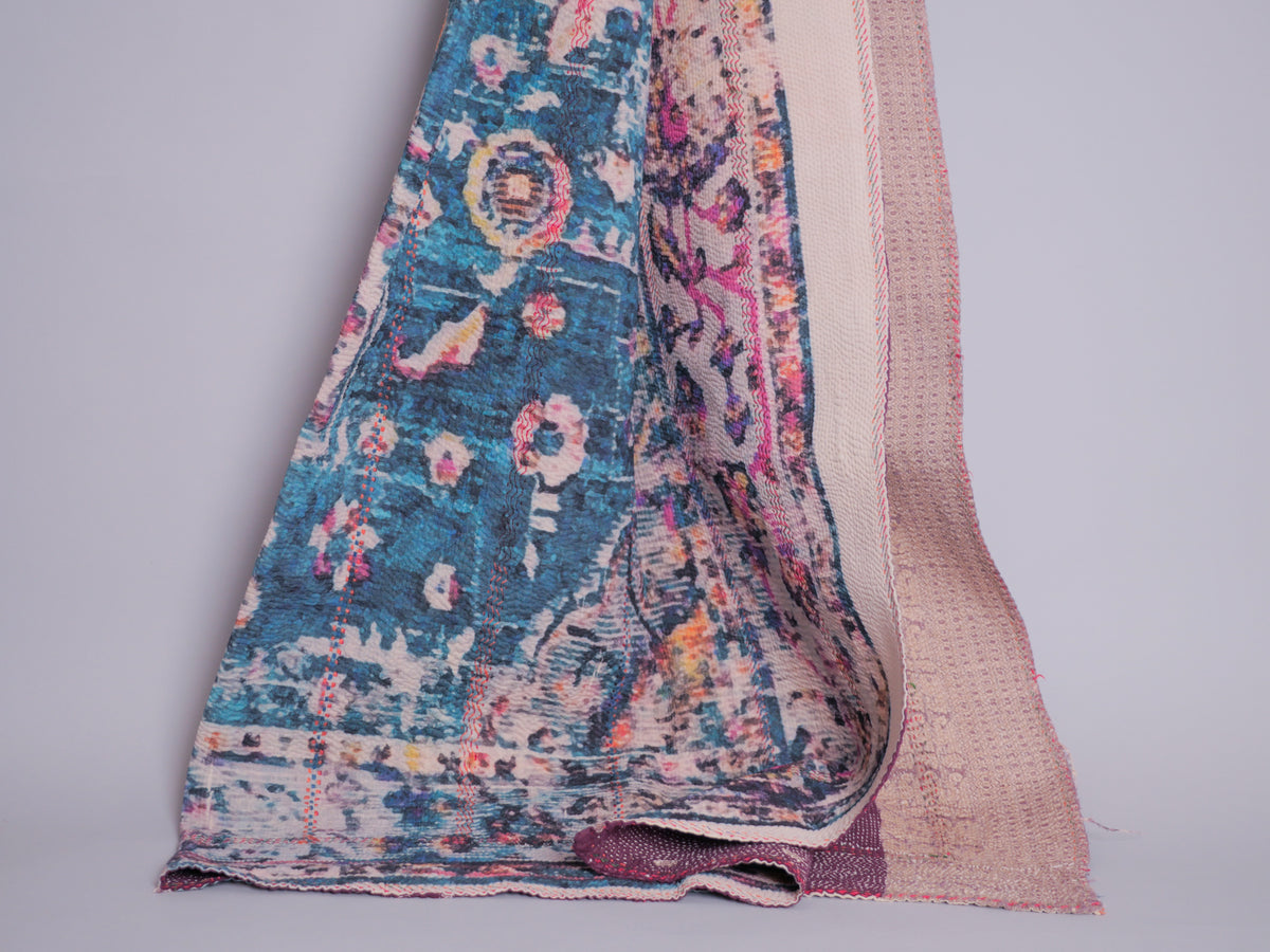 Kantha Vintage imprimé tapis.