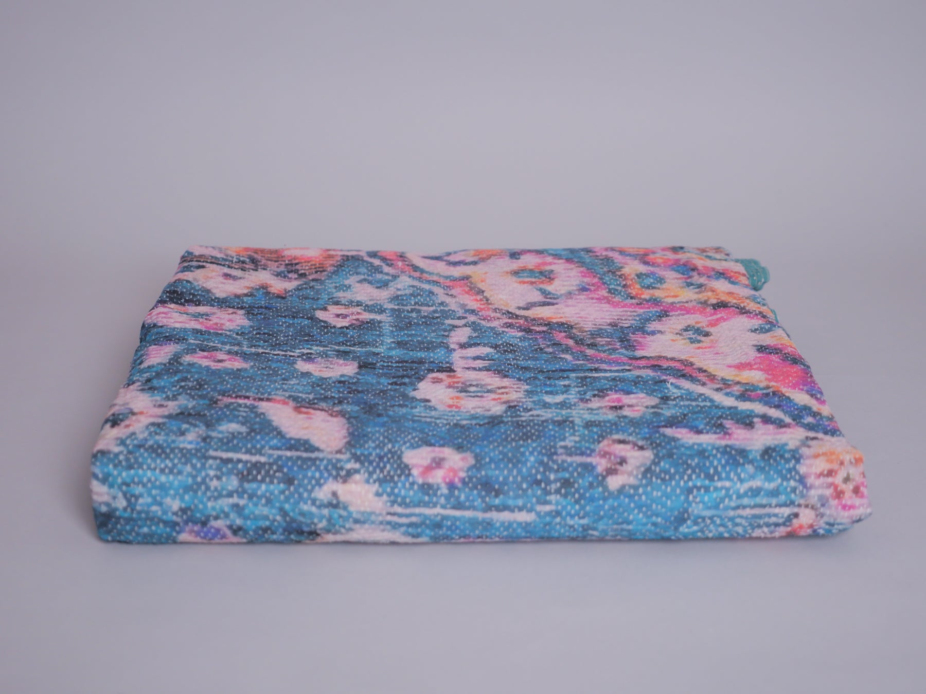 Vintage tapestry kantha, couvre-lit  coton brodé à la main Image secondaire du produit