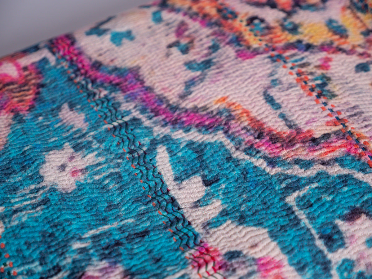 Kantha Vintage imprimé tapis.