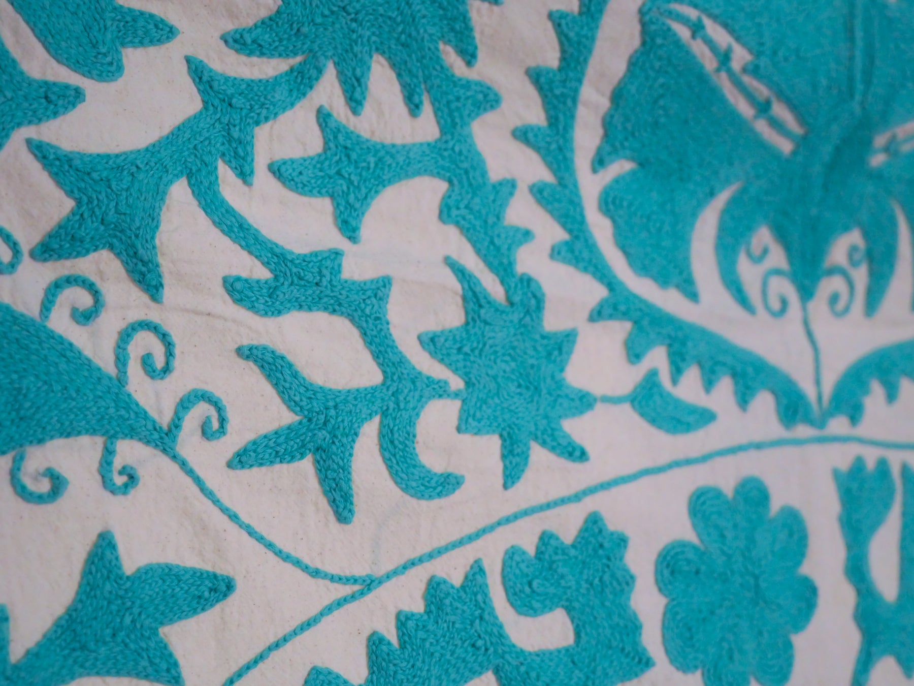 Contemporary Mochi Suzani turquoise.