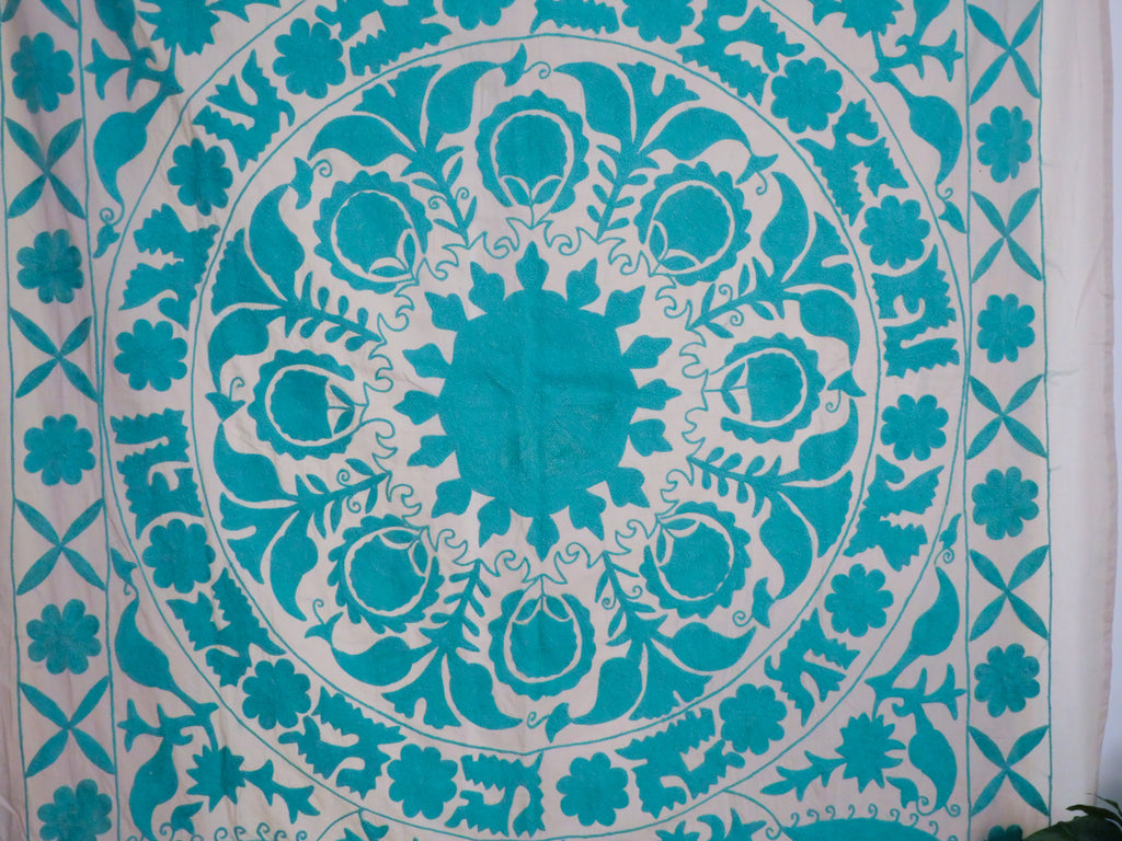 Contemporary Mochi Suzani turquoise.