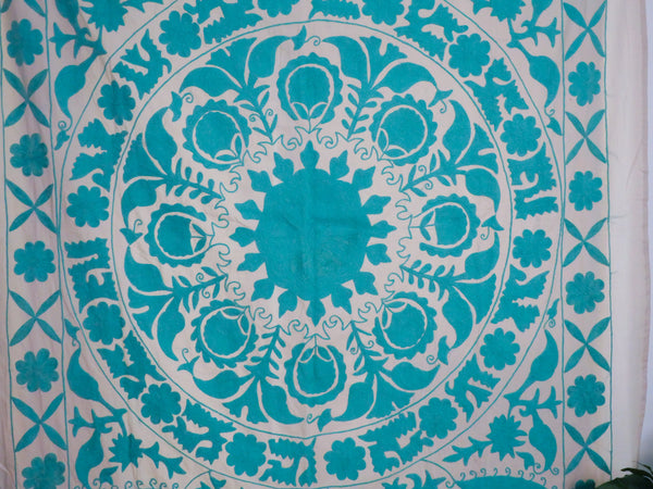 Contemporary Mochi Suzani turquoise.