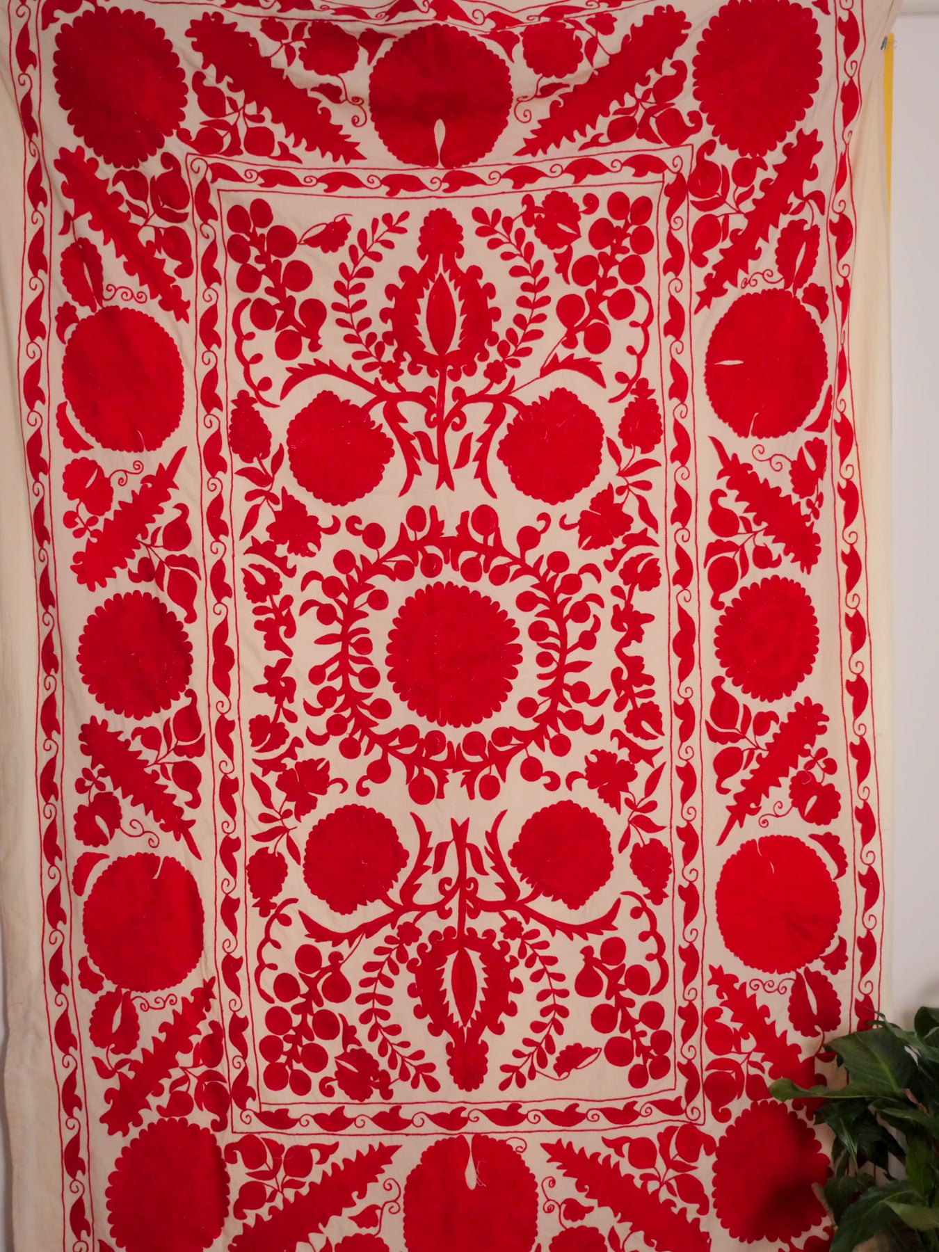 Contemporary Mochi Suzani Rouge