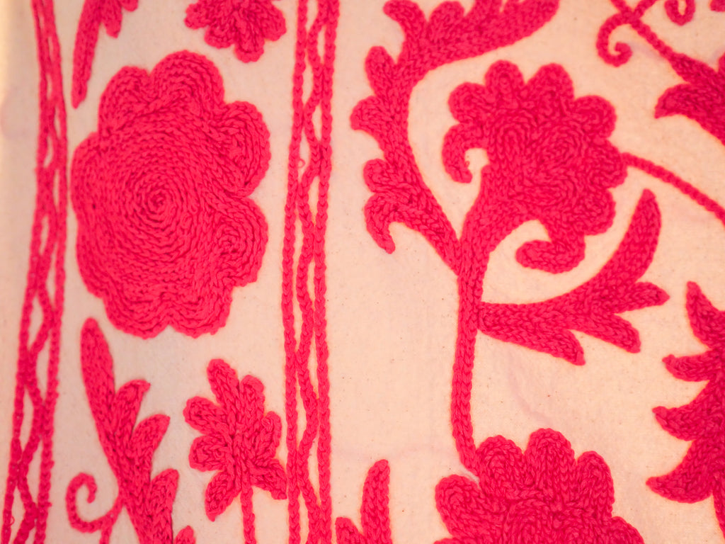 Broderie mochi suzani  rose